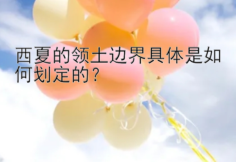 西夏的领土边界具体是如何划定的？