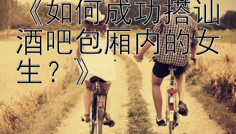 《如何成功搭讪酒吧包厢内的女生？》